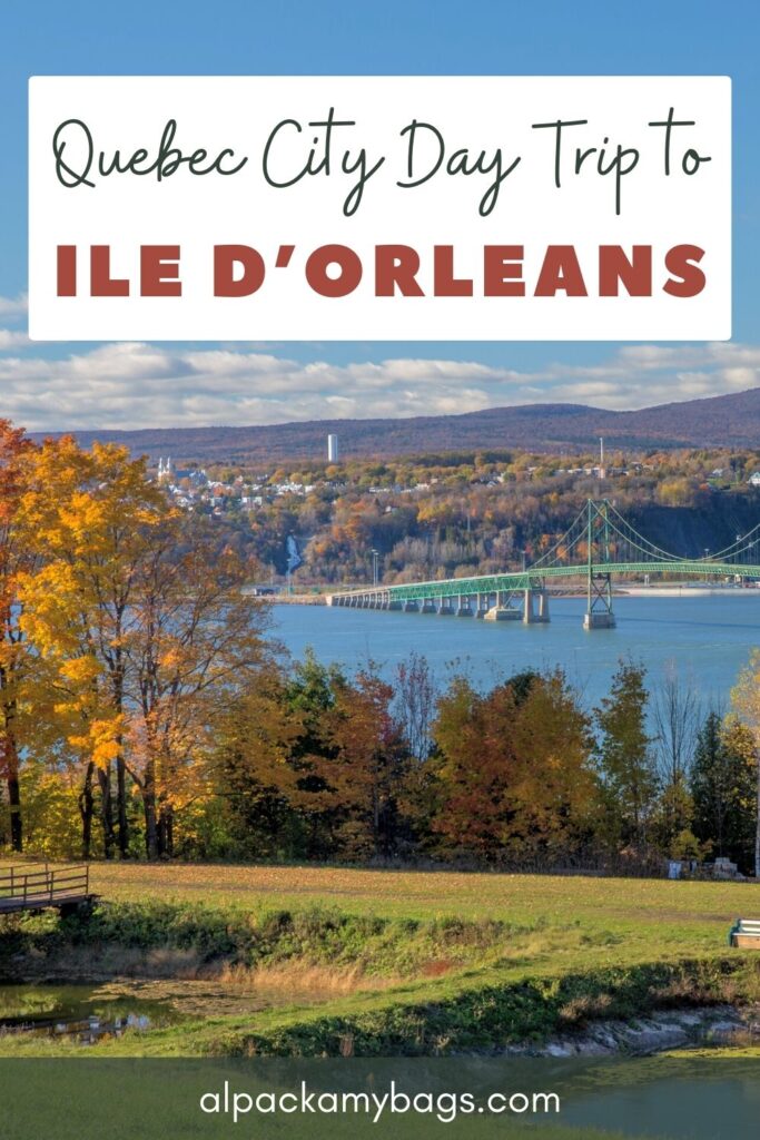 Ile d'Orleans Quebec Guide Pin Cover