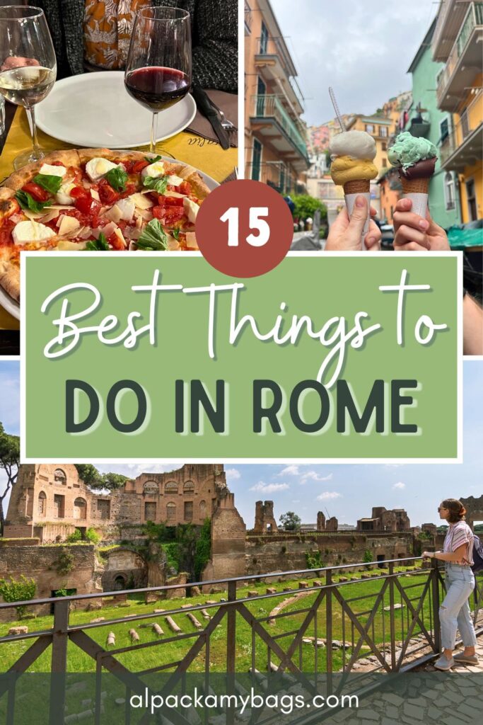 Things to Do in Rome Pinterest Cover