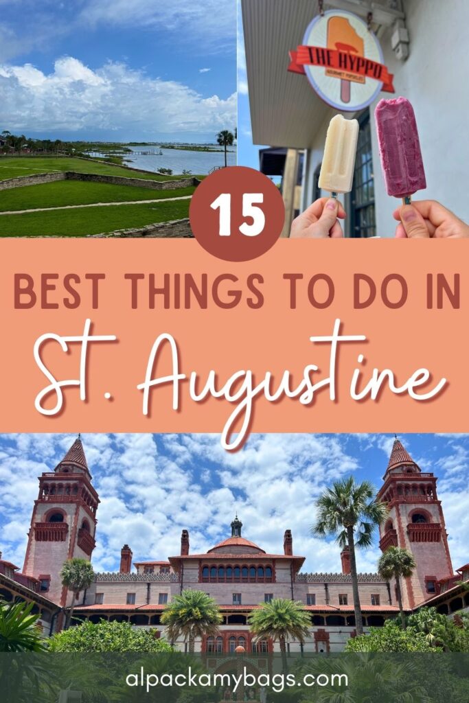 Things to Do in St Augustine Pin Cover