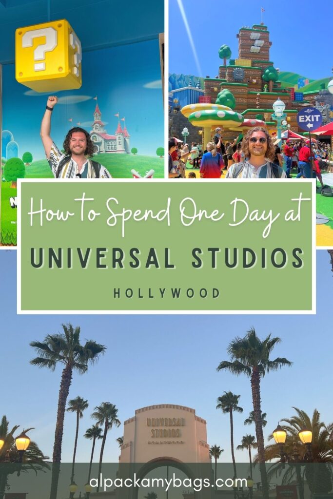 Universal Studios Hollywood in one day Pin Cover