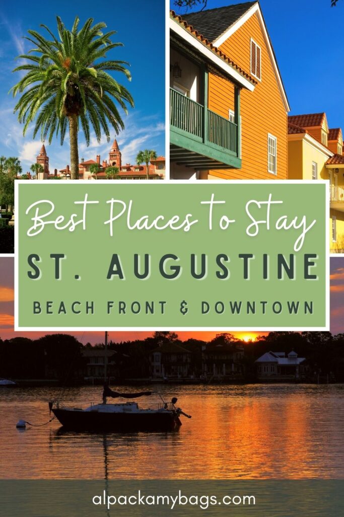 Where to Stay in St Augustine Pin Cover