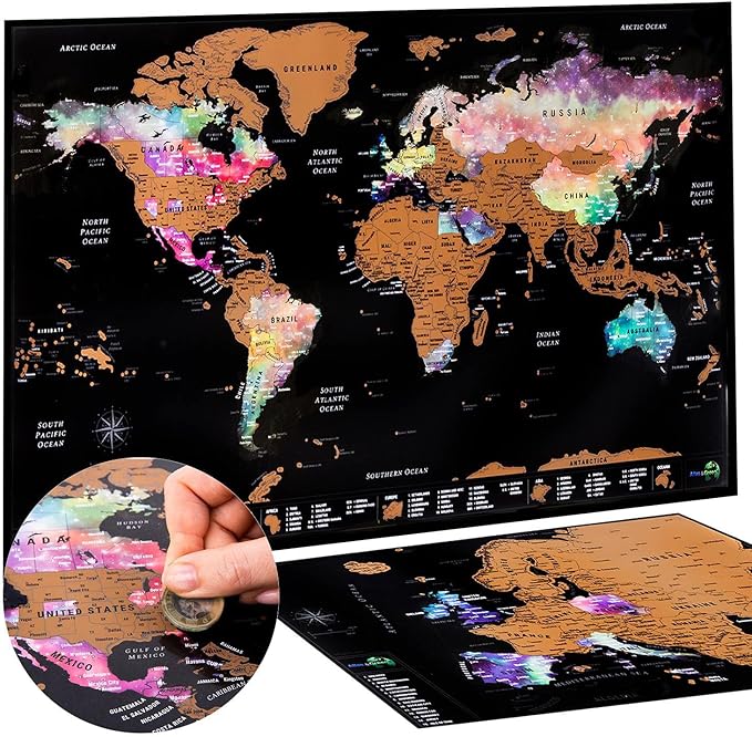 travel scratch off map