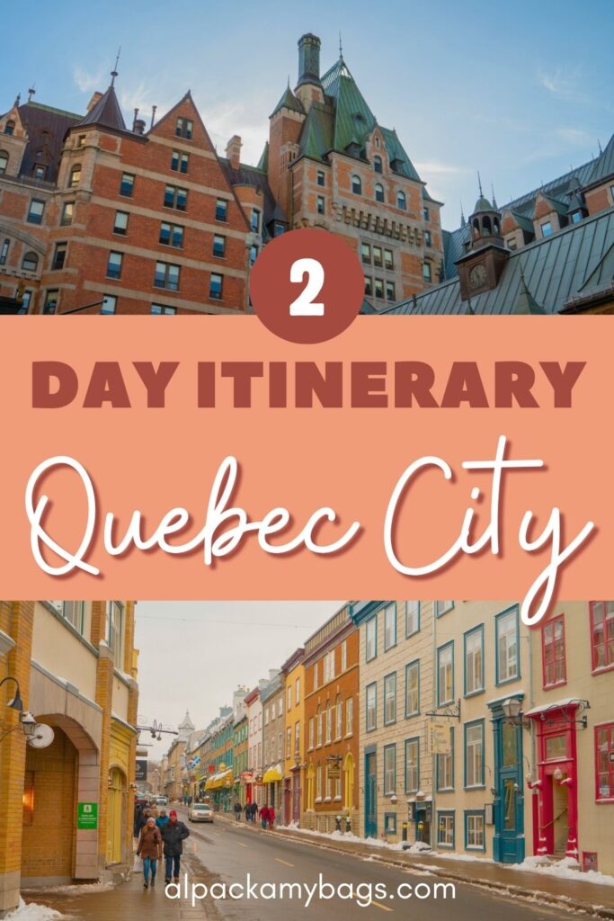 2 Days in Quebec City Pinterest Cover