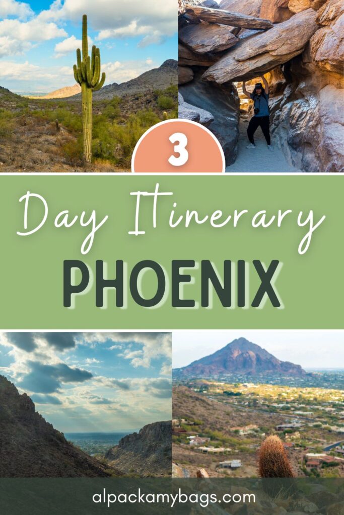 3 Day Phoenix Itinerary Pinterest Cover