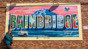 Bainbridge Island painted sign