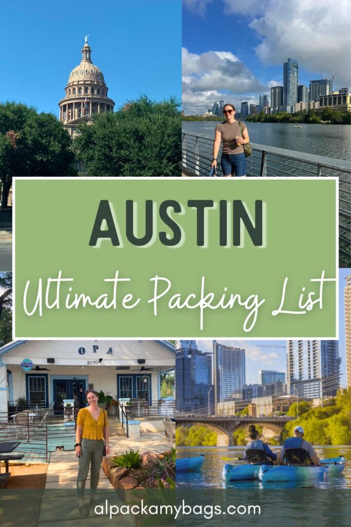 Austin Packing List Pinterest