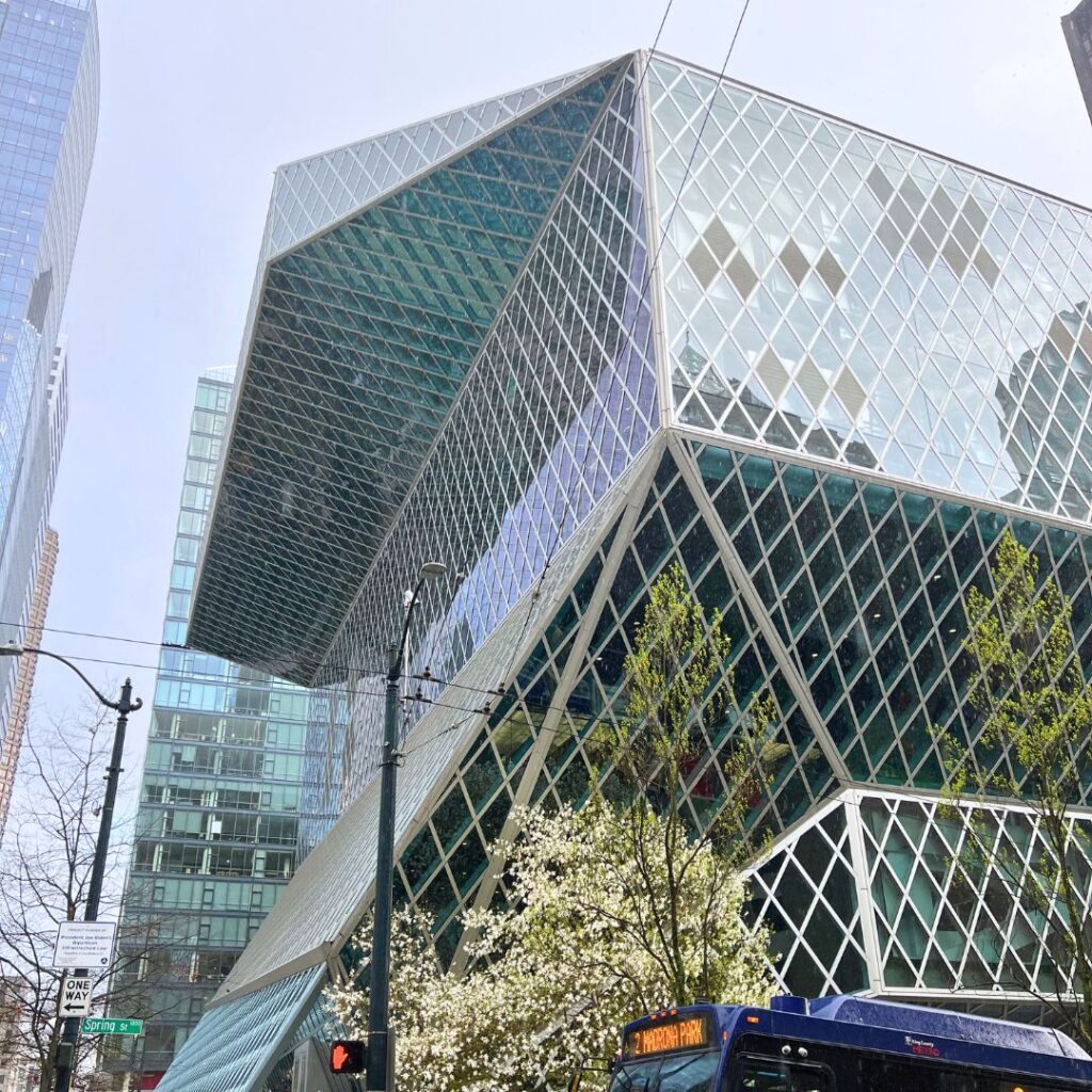 Seattle Public Library outside