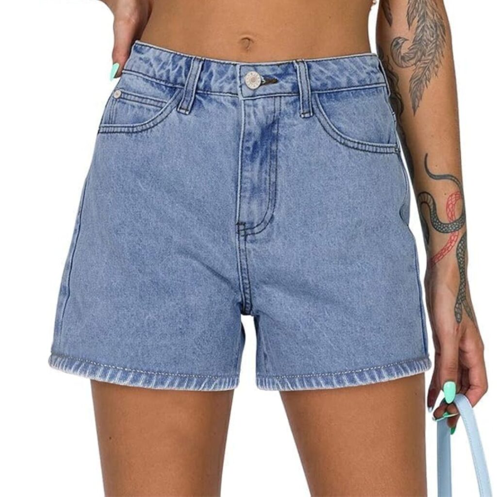 Womens denim shorts