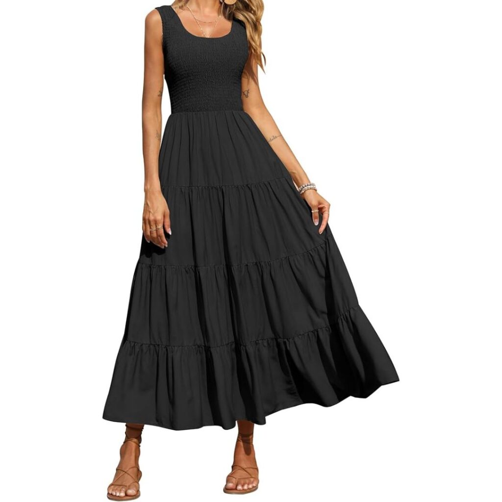 Womens Black Maxi Dress