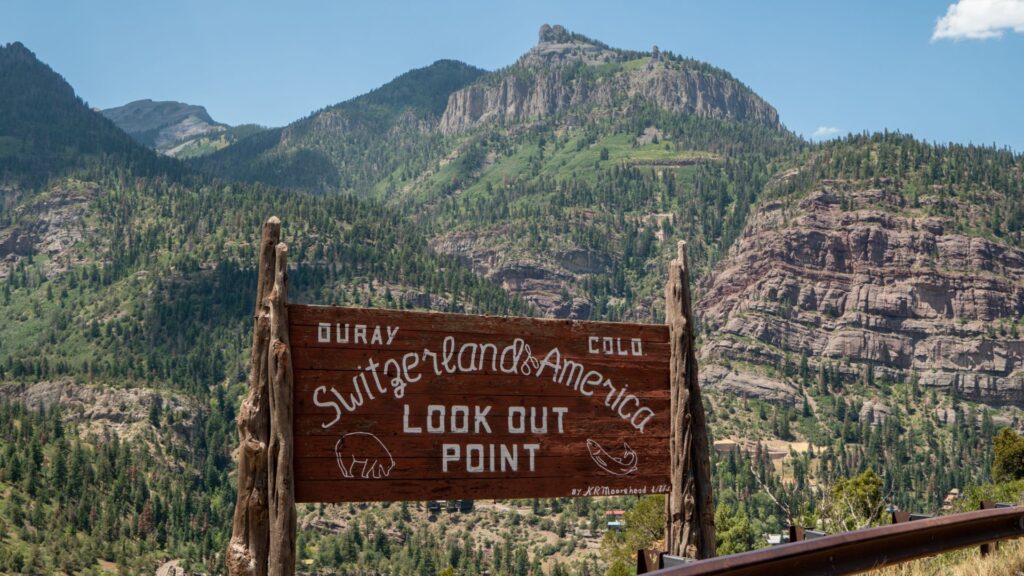 Switzerland of America Point in Ouray Colorado