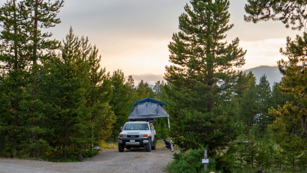 Campsite in Prospector Campground, Frisco CO