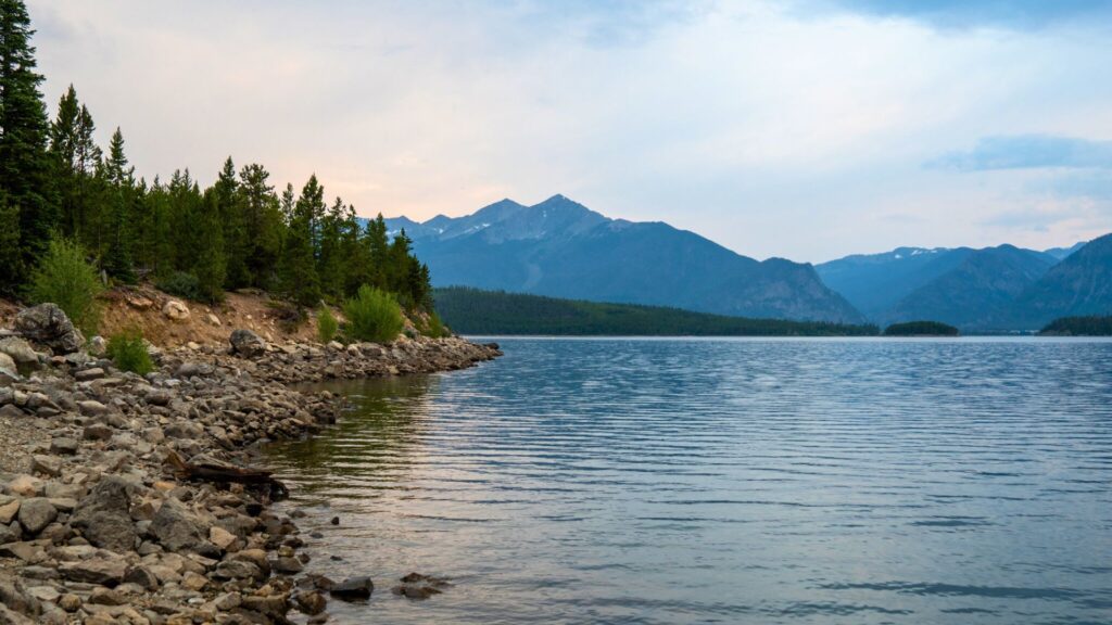 Lake view - hiking in Frisco Colorado