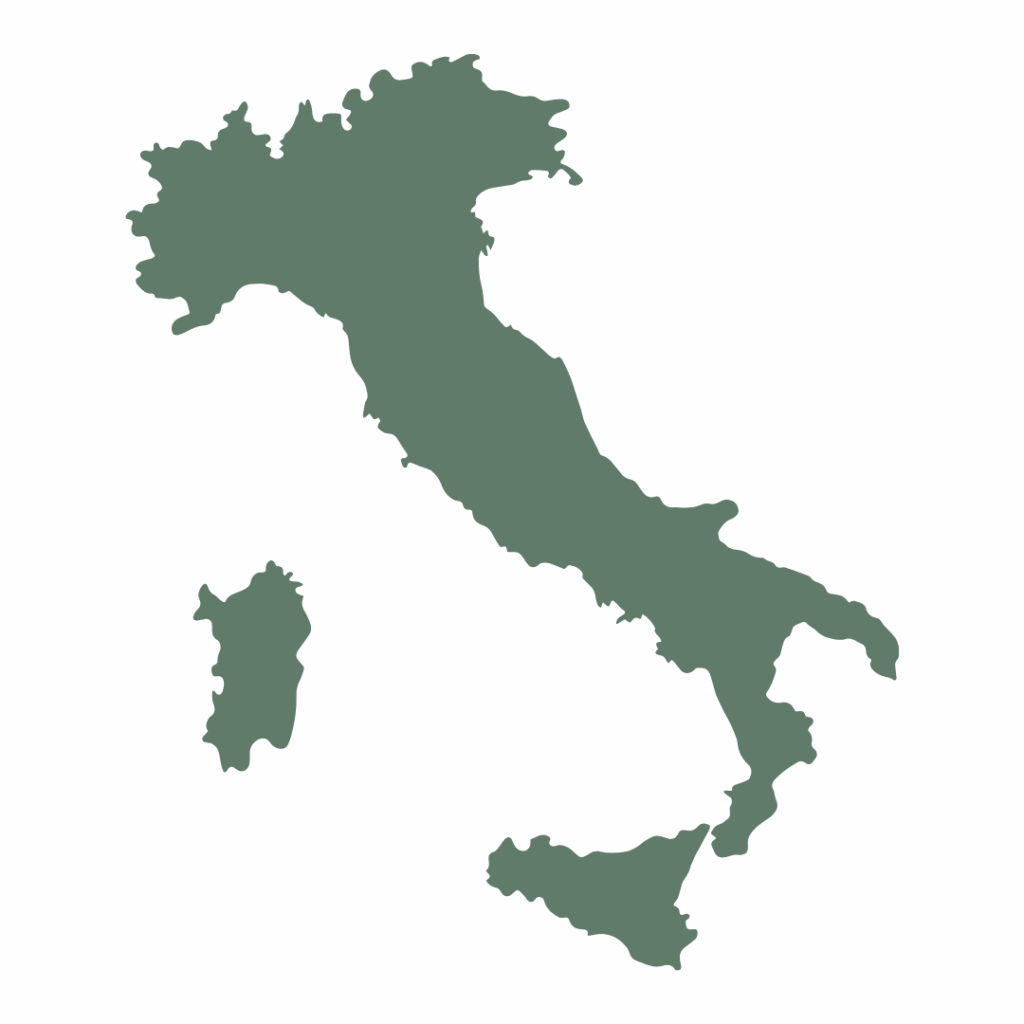 Italy Outline Graphic