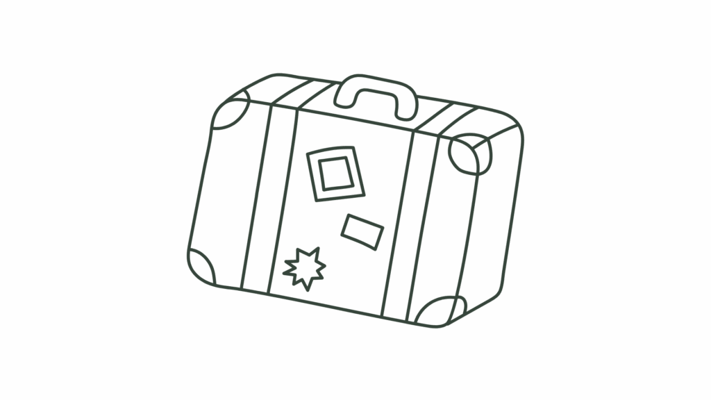 Suitcase graphic