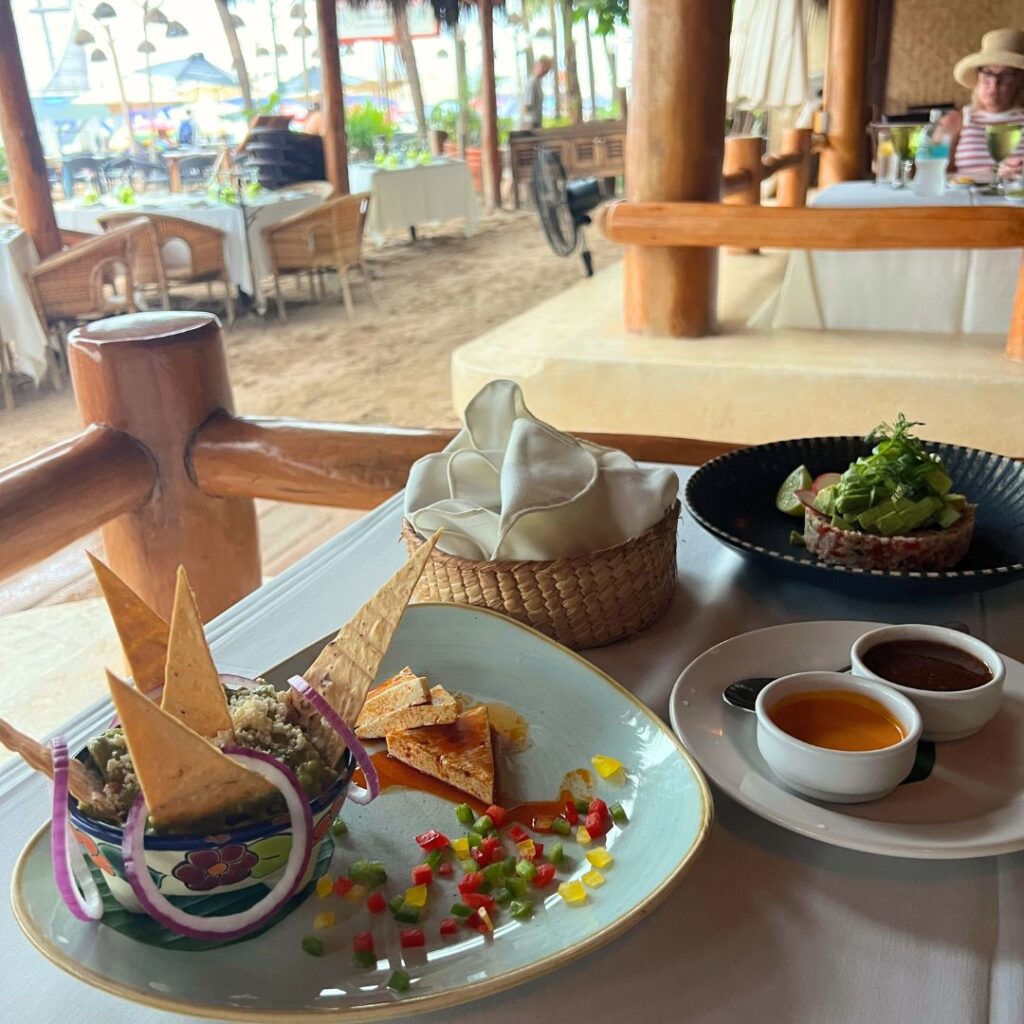 Beachfront dinner in Puerto Vallarta