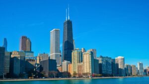 Willis Tower from the Lakefront in Chicago