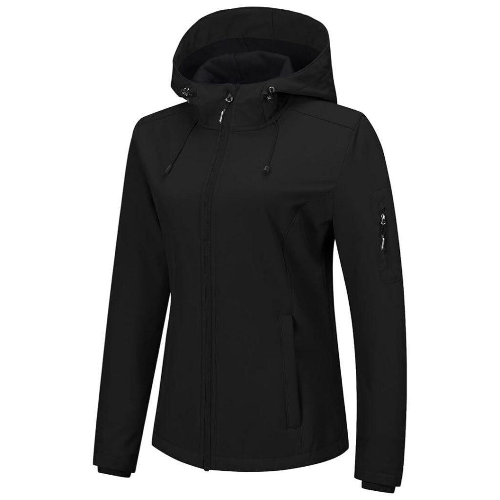 Women's Waterproof Fleece Lined Rain Jacket