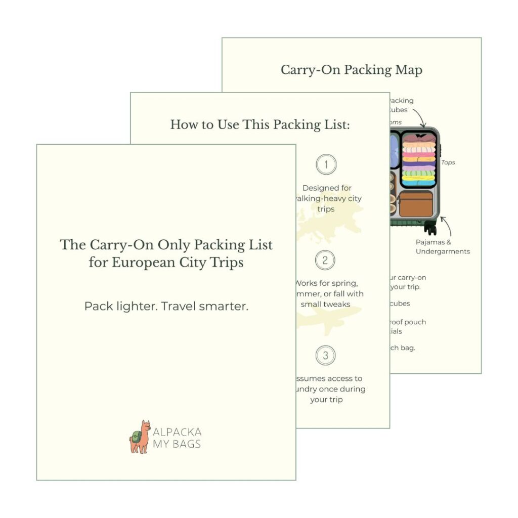 Europe Packing Guide Cover