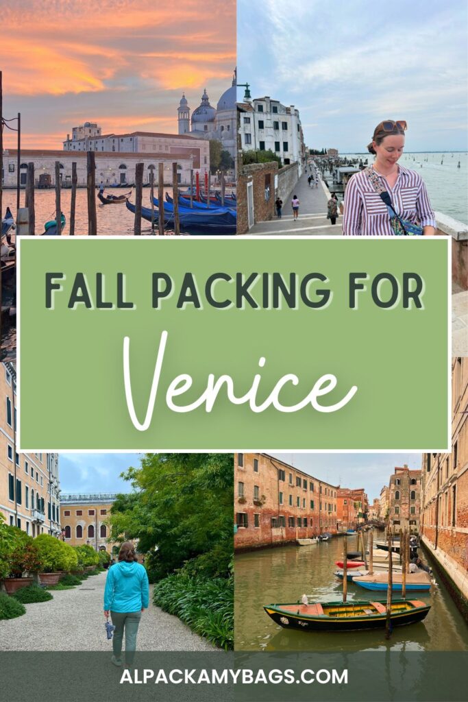 Venice Packing List for Fall Pinterest