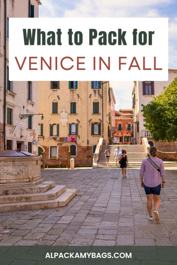 Venice Packing List for Fall Pinterest